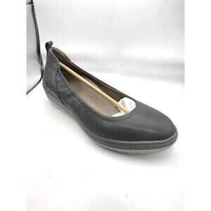 Vionic Jacey Women's Charcoal Leather Flats Size 8.5